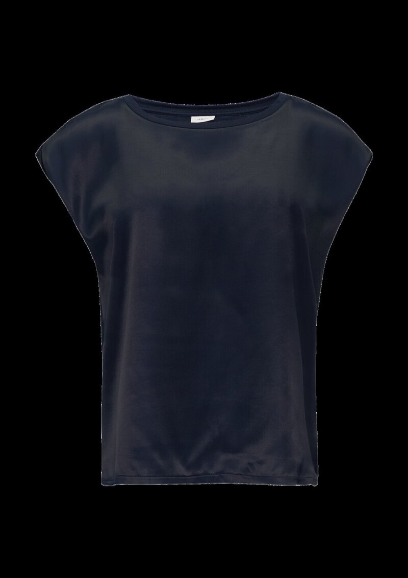 Fabricmix-Shirt in schimmernder Optik