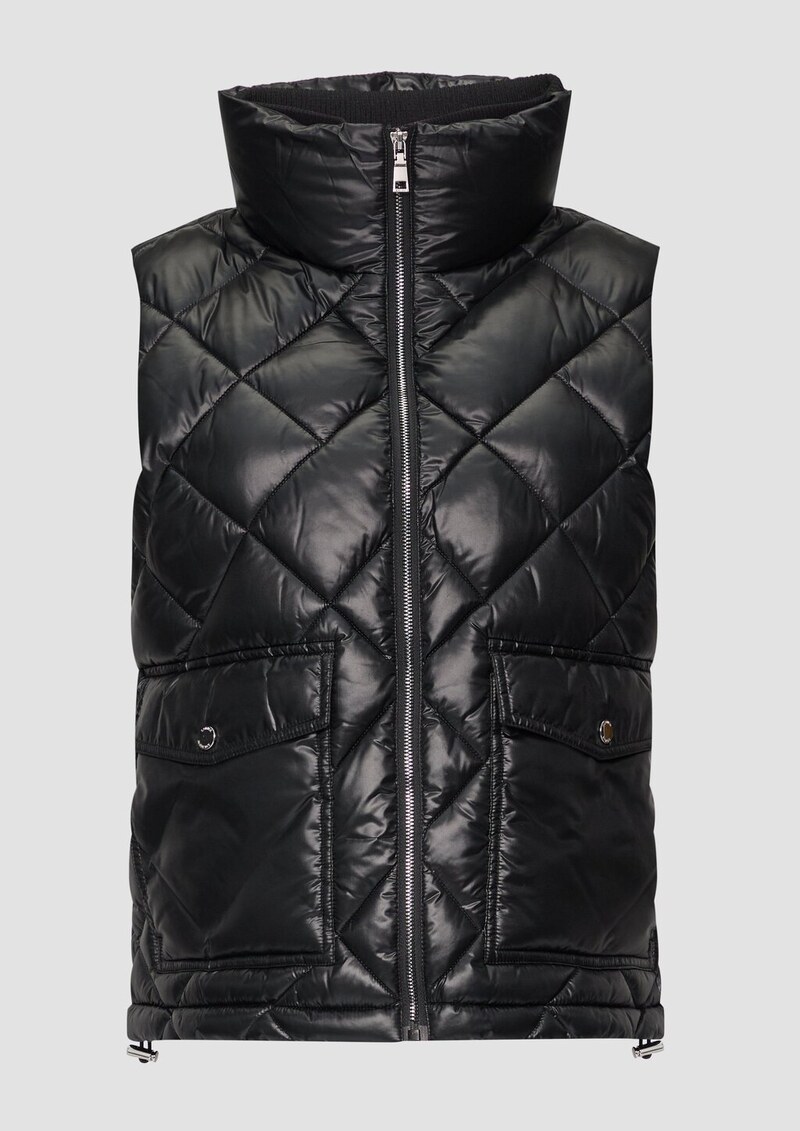 Steppweste mit aufgesetzten Taschen