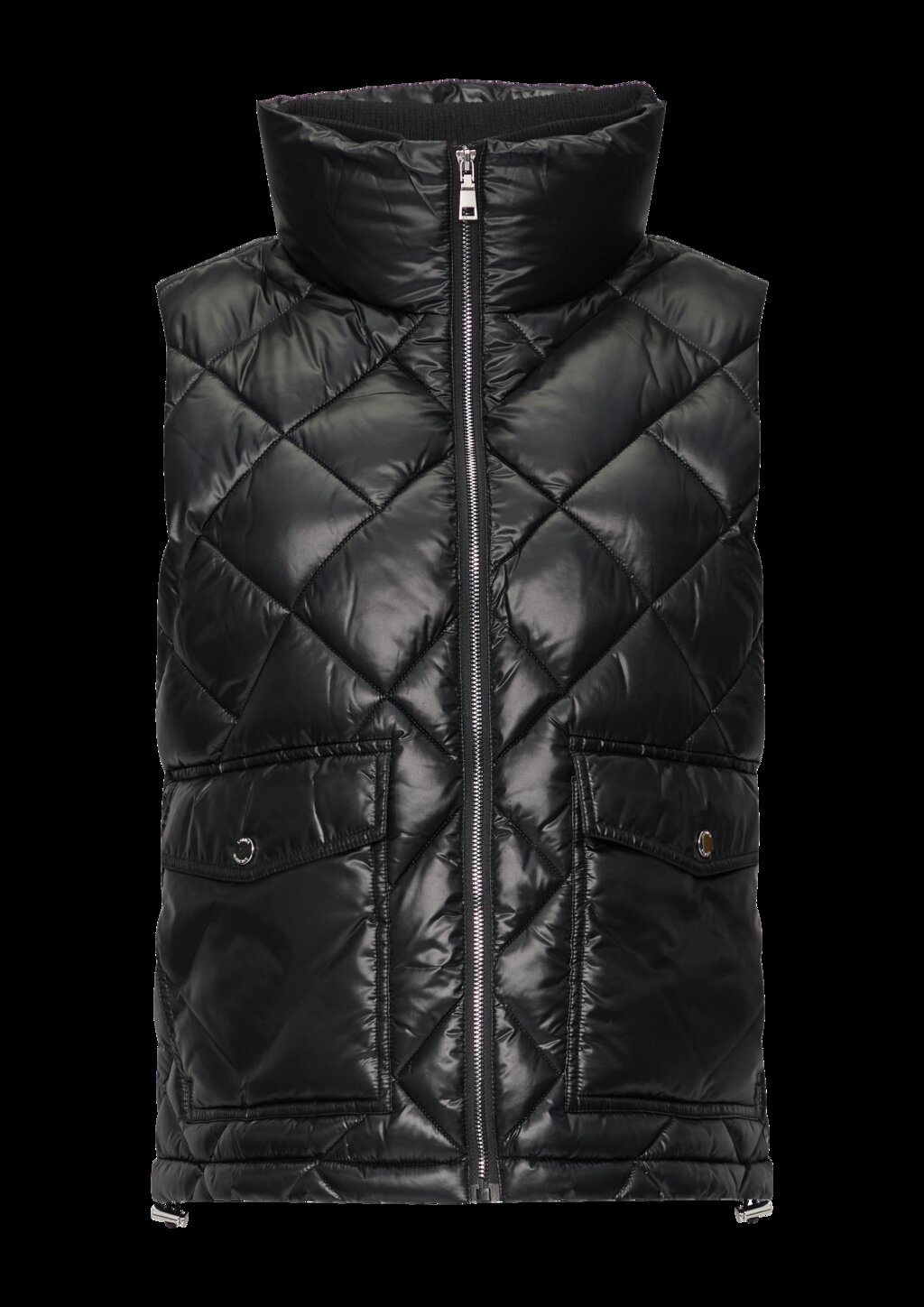 Steppweste mit aufgesetzten Taschen