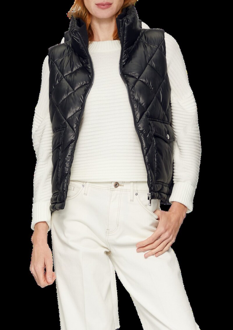 Steppweste mit aufgesetzten Taschen