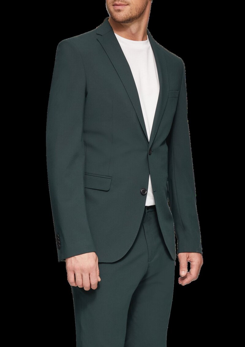 s.O PURE: Superelastisches Anzugsakko in Wolloptik