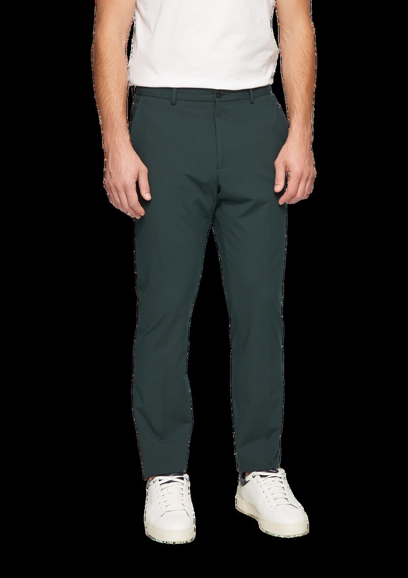 s.O PURE: Hochelastische Anzughose in Wolloptik