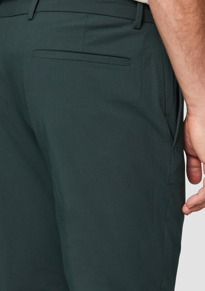 s.O PURE: Hochelastische Anzughose in Wolloptik