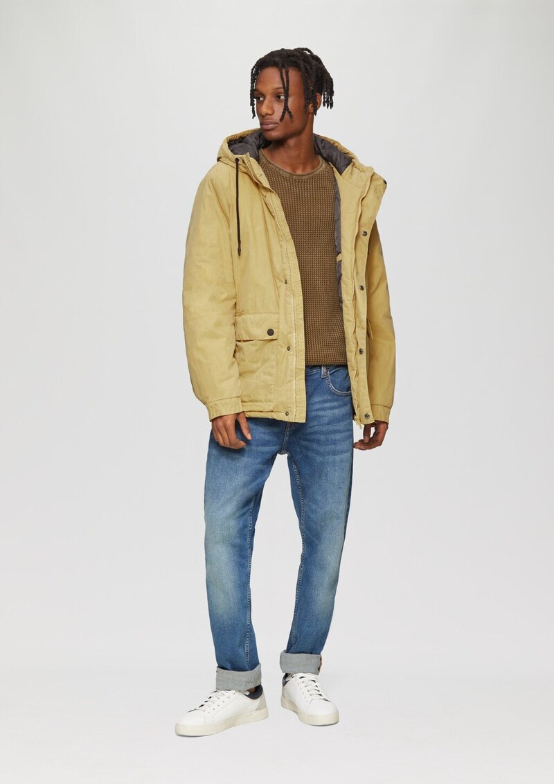 Wattierte Jacke mit Coating