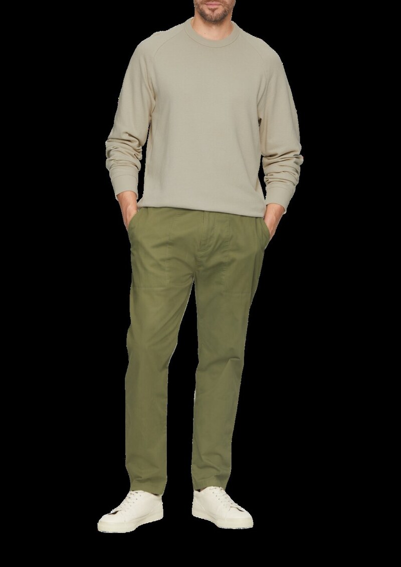 Leichtes Sweatshirt mit Crewneck und Raglanärmeln