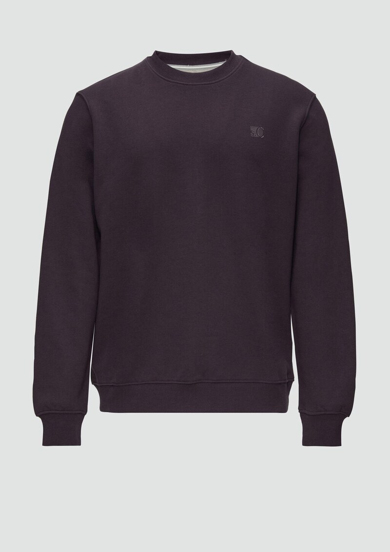 Sweatshirt aus Baumwollmix mit Logo-Detail