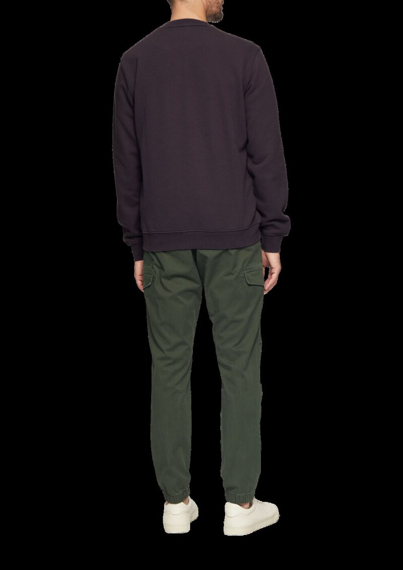 Sweatshirt aus Baumwollmix mit Logo-Detail