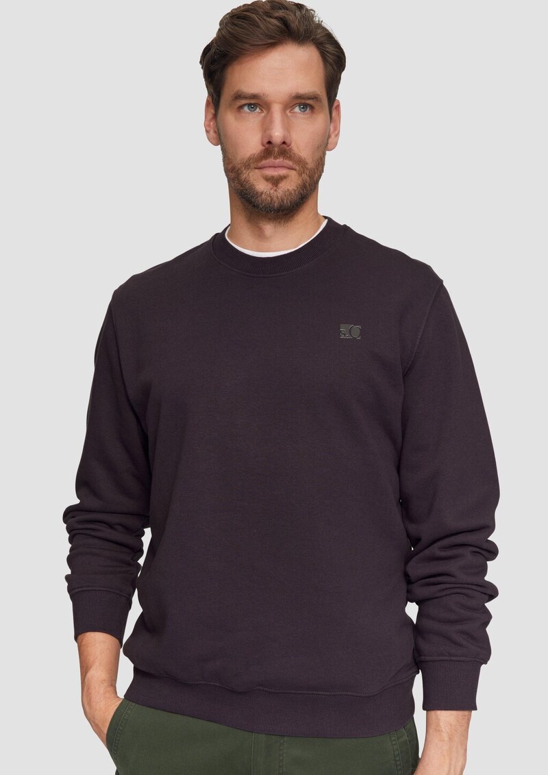 Sweatshirt aus Baumwollmix mit Logo-Detail