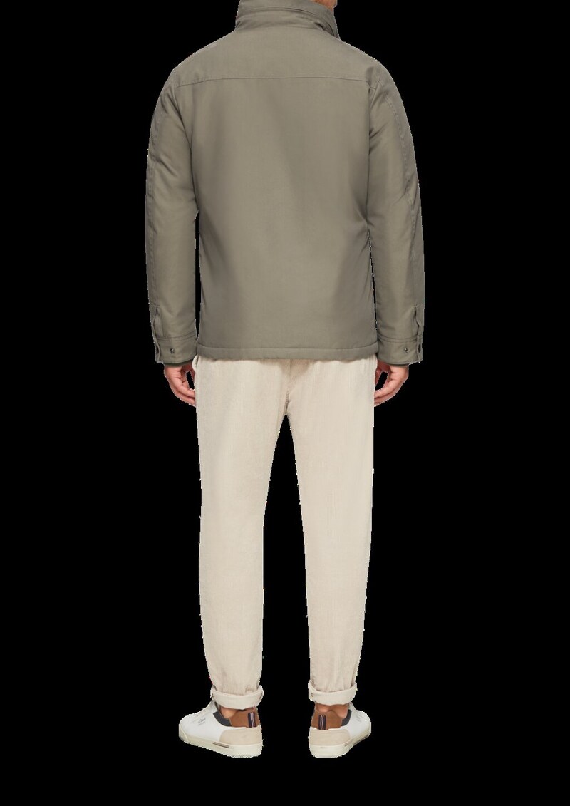 Gefütterte Jacke mit aufgesetzten Taschen im Utility-Stil