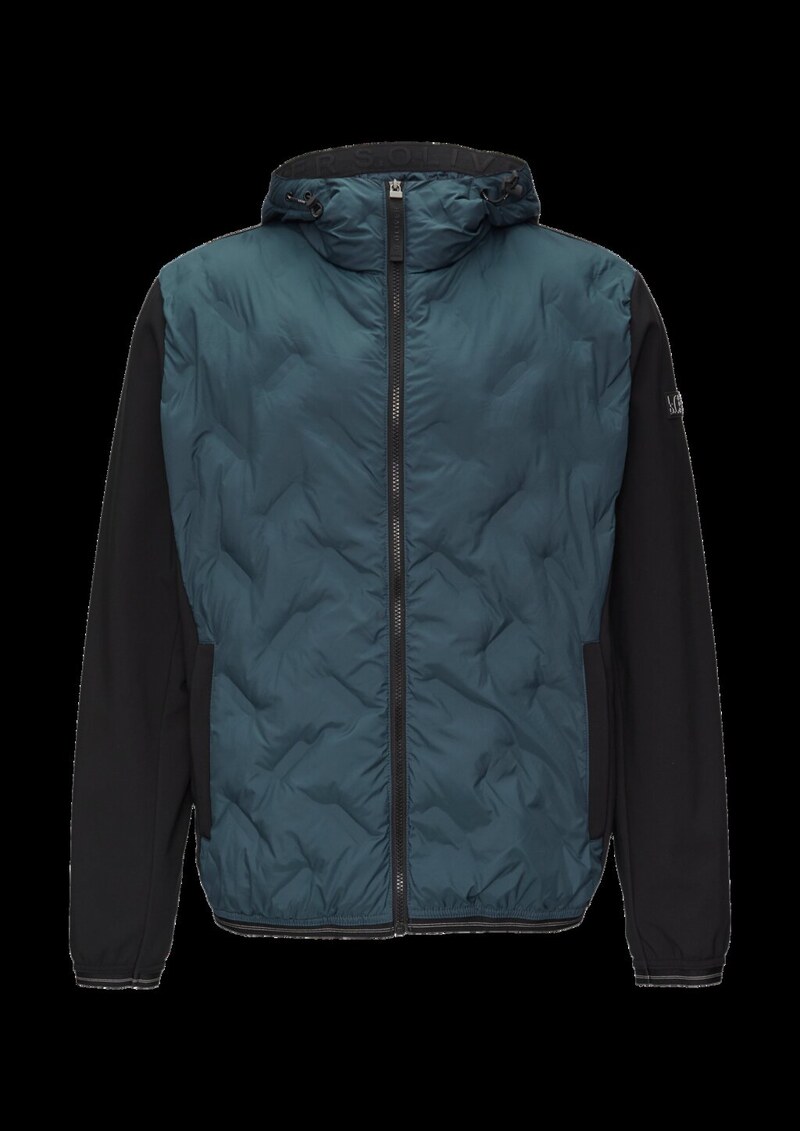 Leichte Steppjacke im Fabricmix