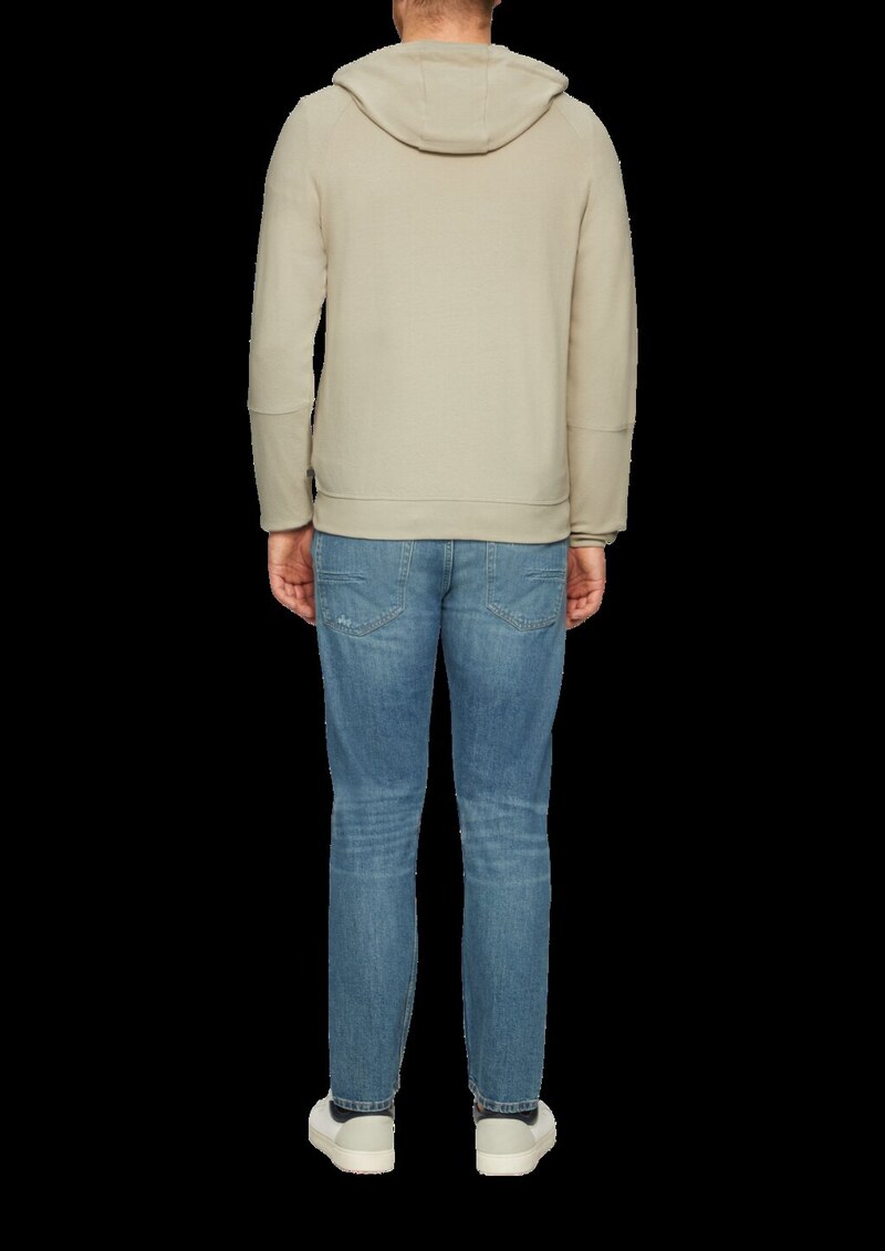 Leichte Sweatjacke mit Kapuze und Artwork