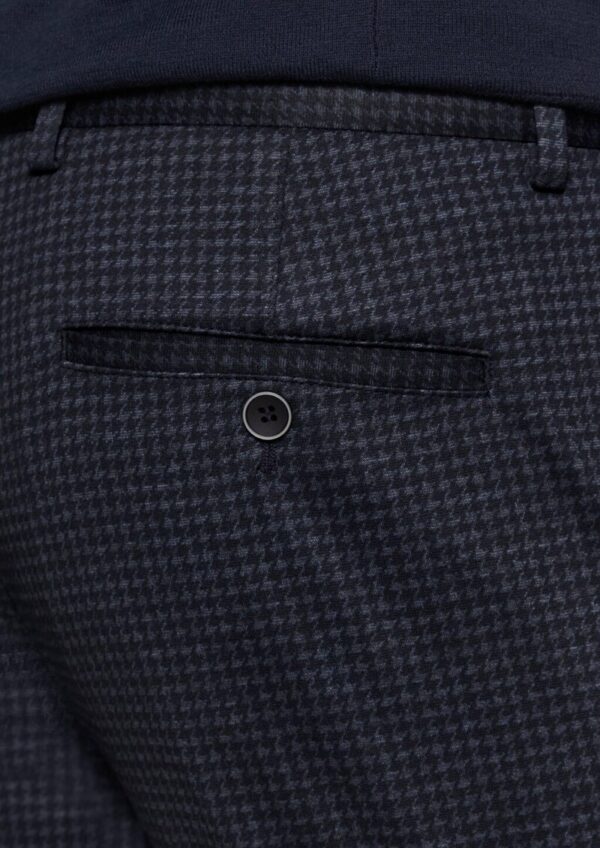 s.O JOGG: Anzughose mit Hahnentrittmuster