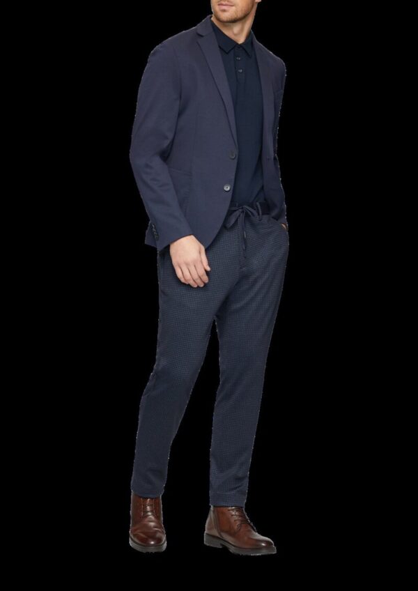 s.O JOGG: Anzughose mit Hahnentrittmuster