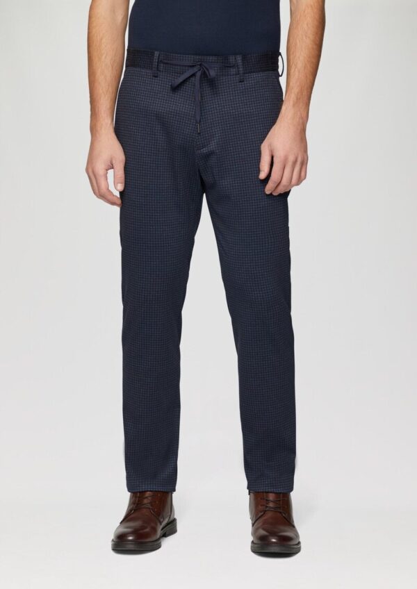 s.O JOGG: Anzughose mit Hahnentrittmuster