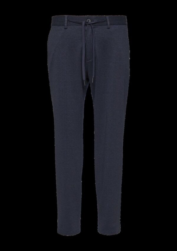 s.O JOGG: Anzughose mit Hahnentrittmuster