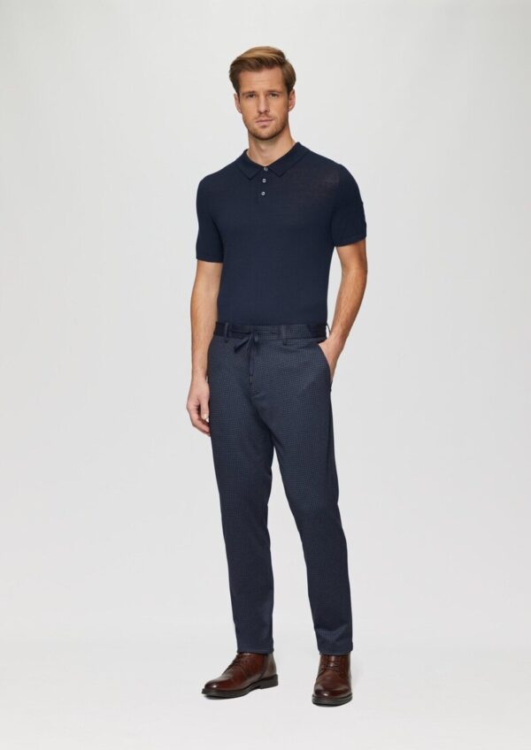 s.O JOGG: Anzughose mit Hahnentrittmuster