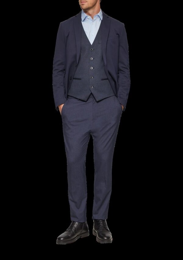 s.O Jogg: Anzugweste mit Hahnentritt-Muster