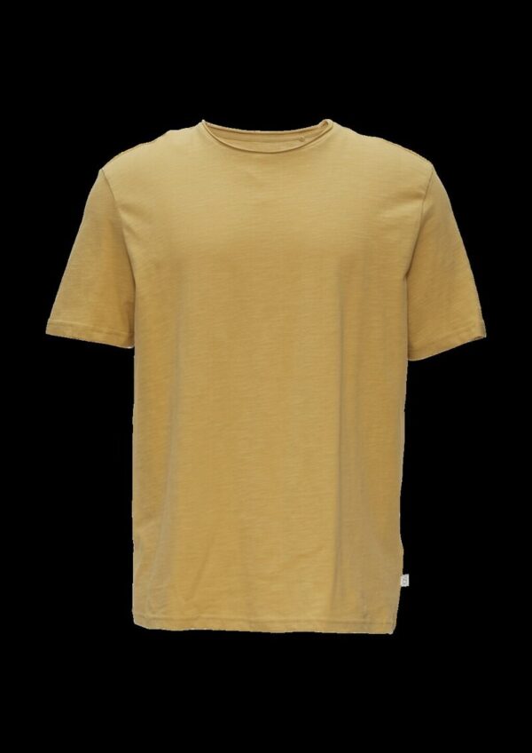 Baumwollshirt mit Flammgarn-Struktur