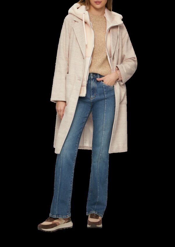 Wollmantel mit herausnehmbarem Teddy-Einsatz