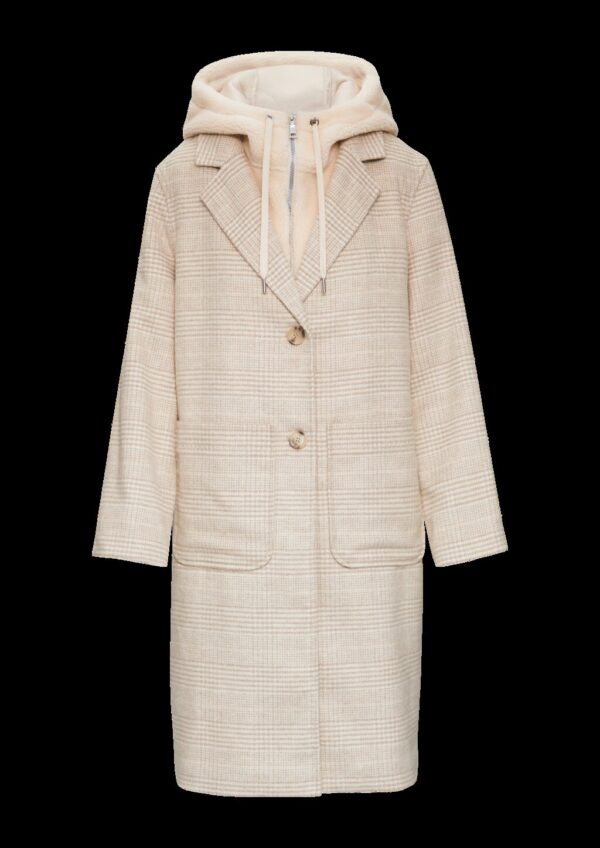 Wollmantel mit herausnehmbarem Teddy-Einsatz