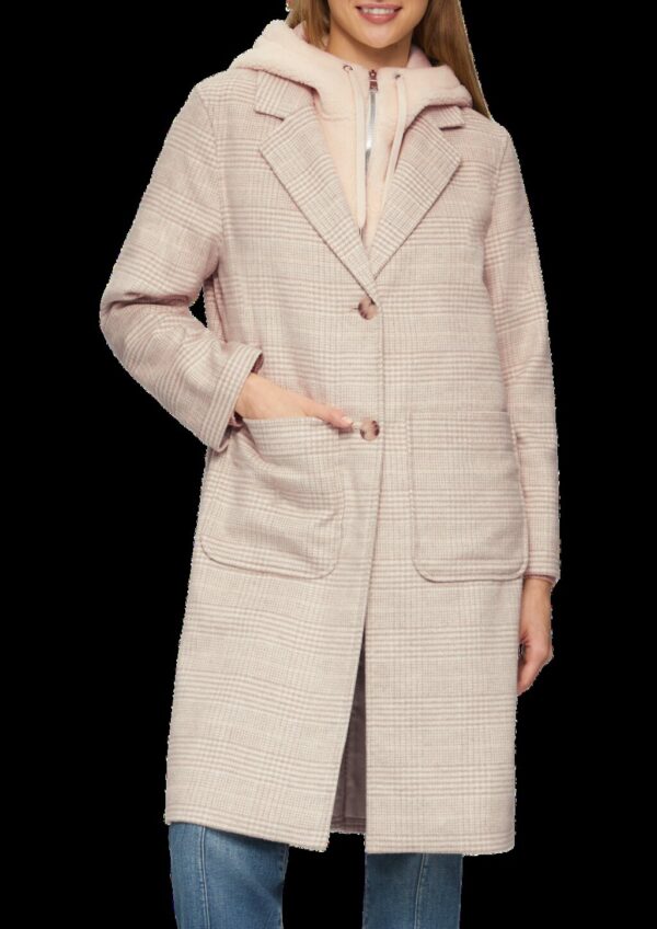 Wollmantel mit herausnehmbarem Teddy-Einsatz