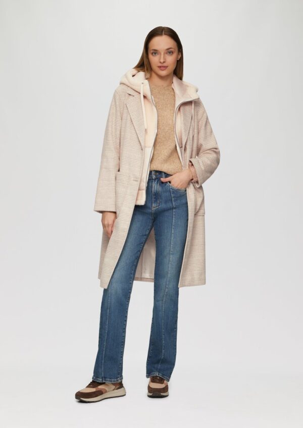 Wollmantel mit herausnehmbarem Teddy-Einsatz