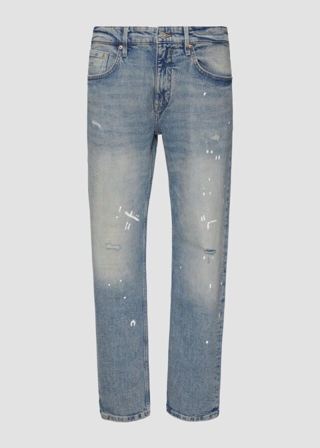 Jeans Benito / Regular Fit / Mid Rise / Straight Leg / mit Colour-Spots