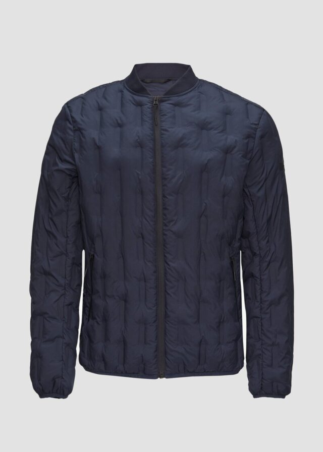 Leichte Steppjacke mit Strickkragen