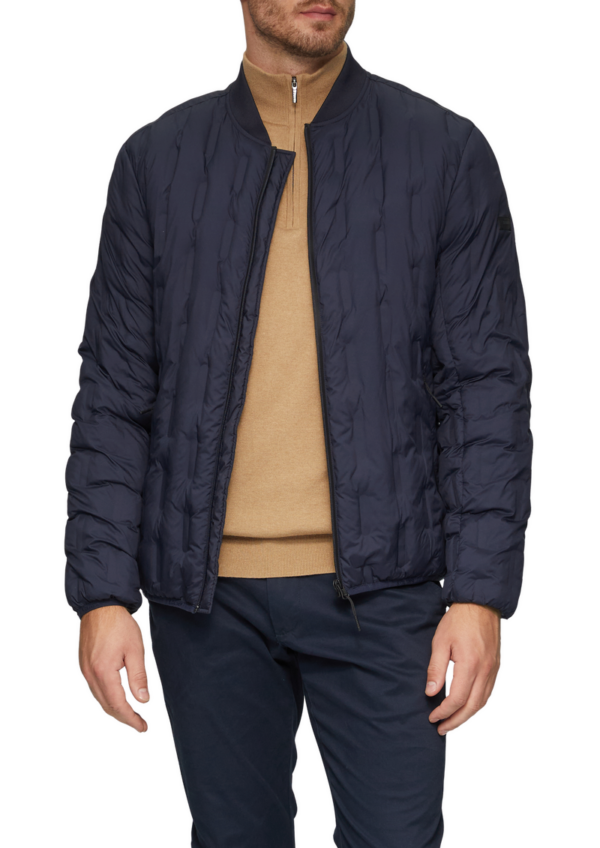 Leichte Steppjacke mit Strickkragen