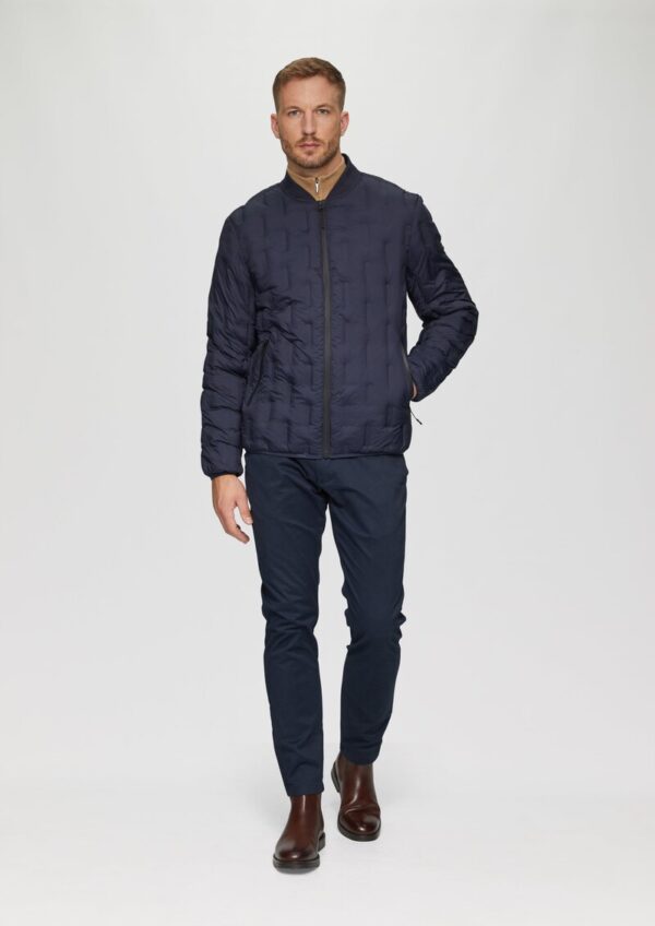 Leichte Steppjacke mit Strickkragen