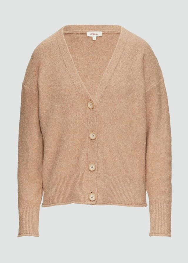 Strickjacke aus Baumwoll-Bouclé