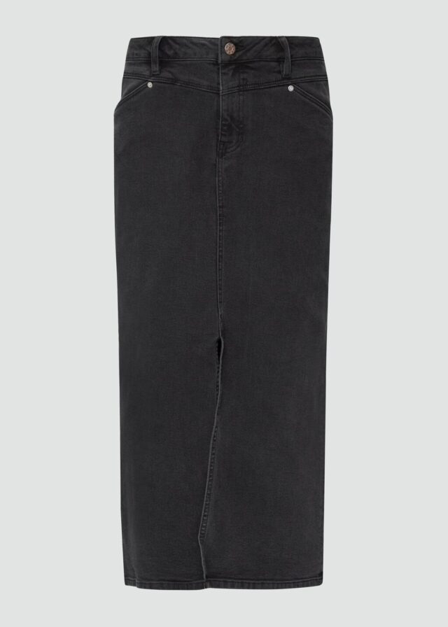 Jeansrock mit Sattelbund