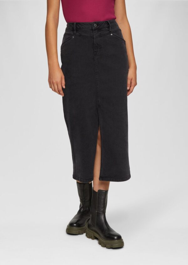 Jeansrock mit Sattelbund