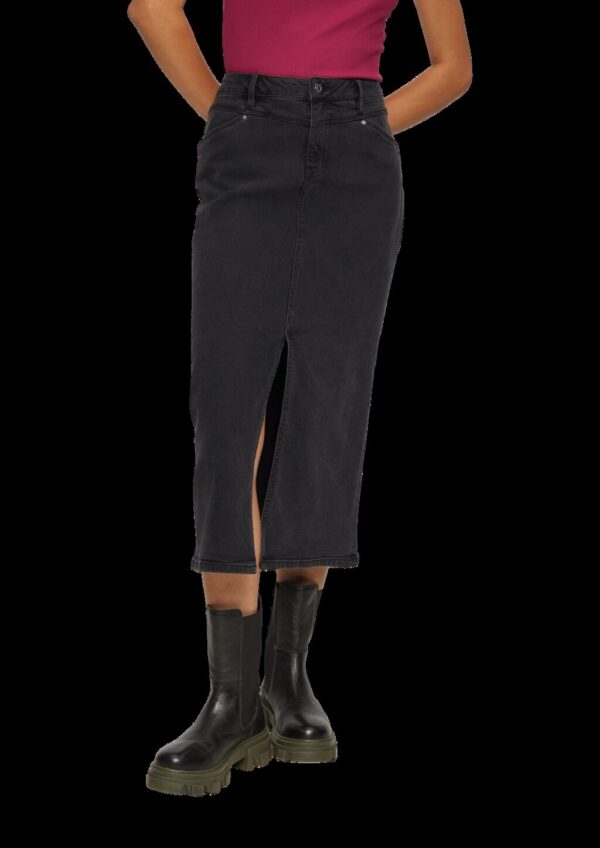 Jeansrock mit Sattelbund