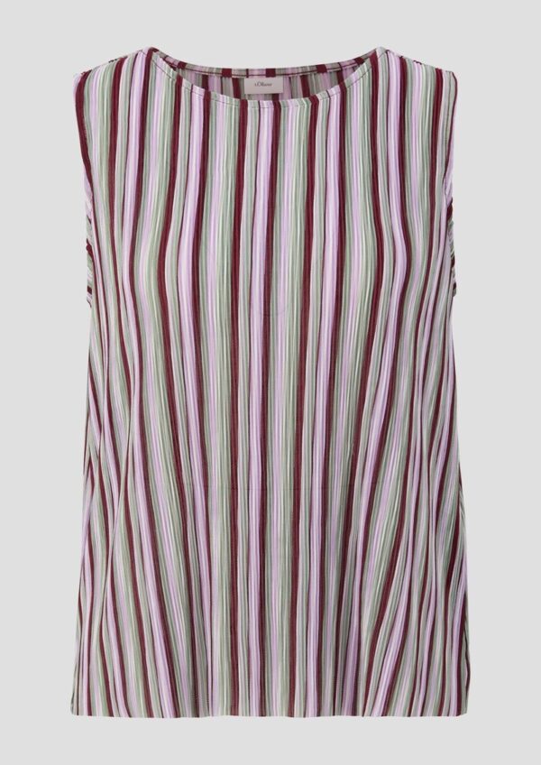 Plissiertes Top im Loose Fit