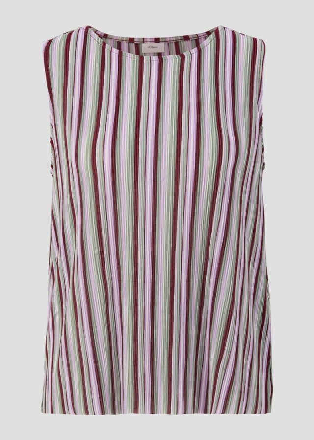 Plissiertes Top im Loose Fit