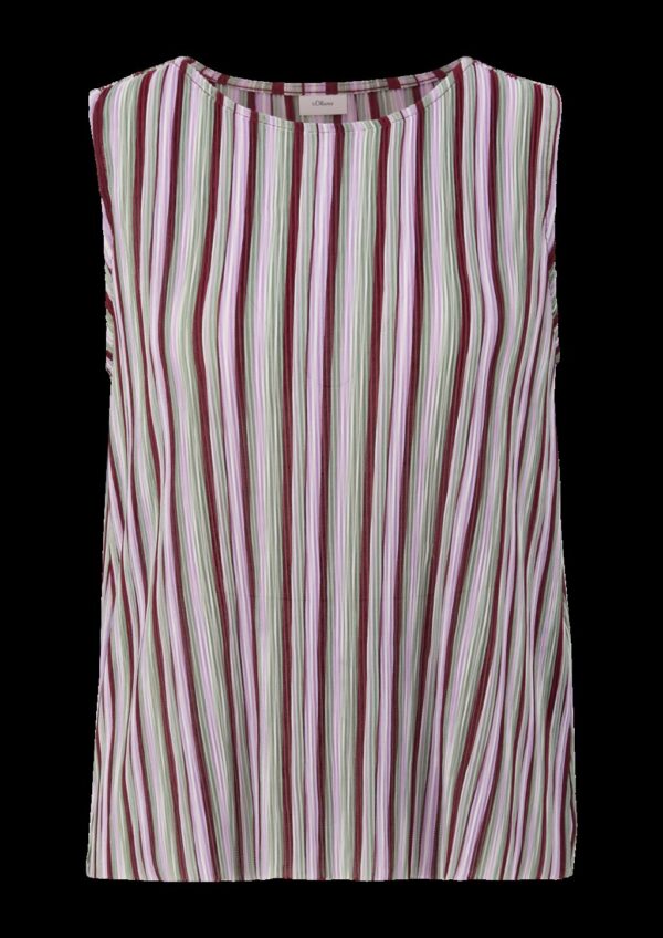 Plissiertes Top im Loose Fit