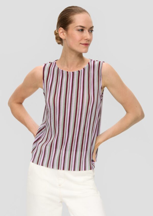 Plissiertes Top im Loose Fit