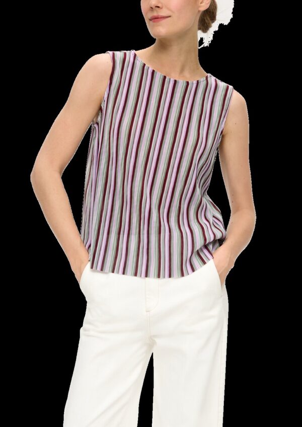 Plissiertes Top im Loose Fit