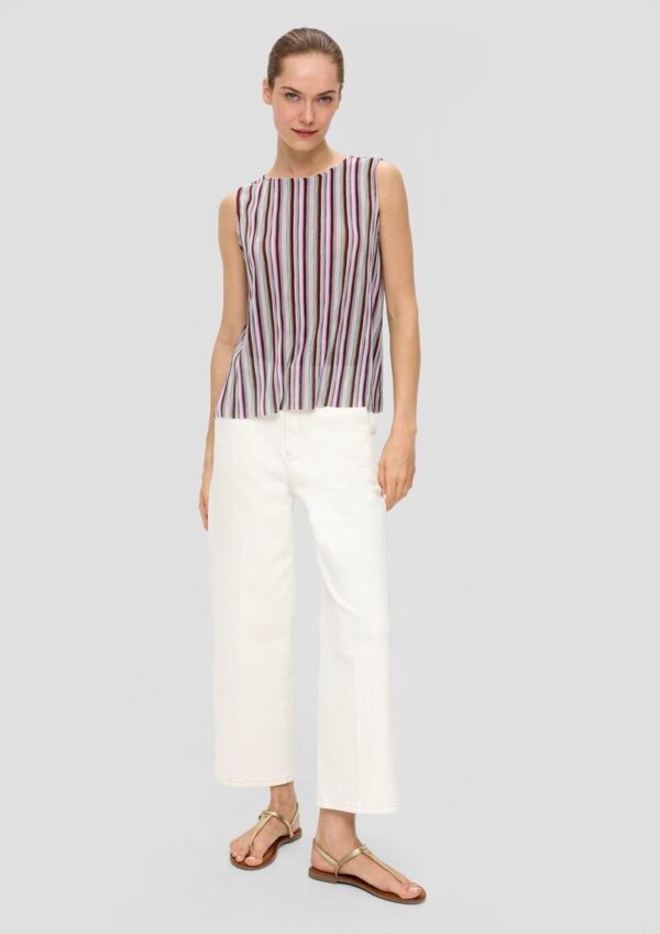 Plissiertes Top im Loose Fit