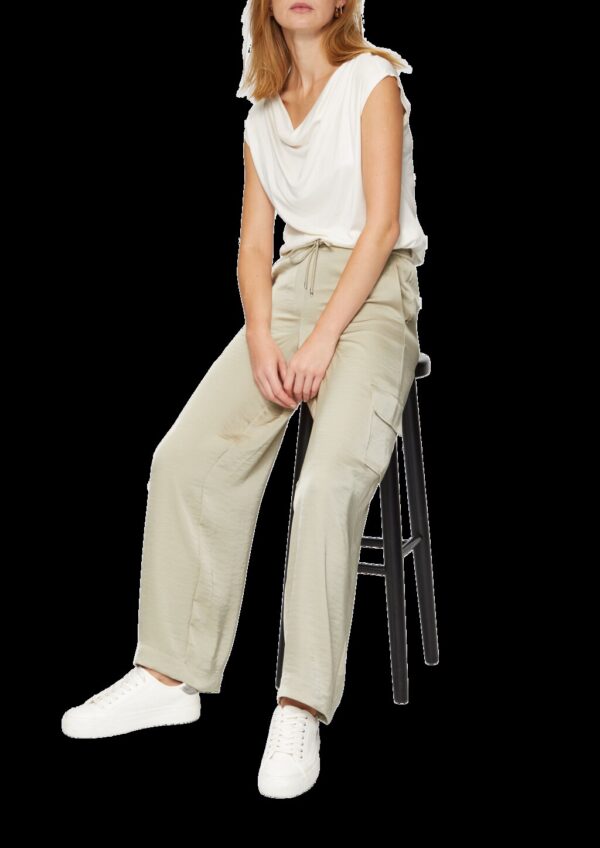 Cargohose aus Satin im Regular Fit