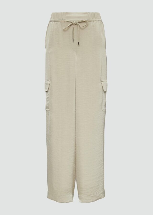 Cargohose aus Satin im Regular Fit