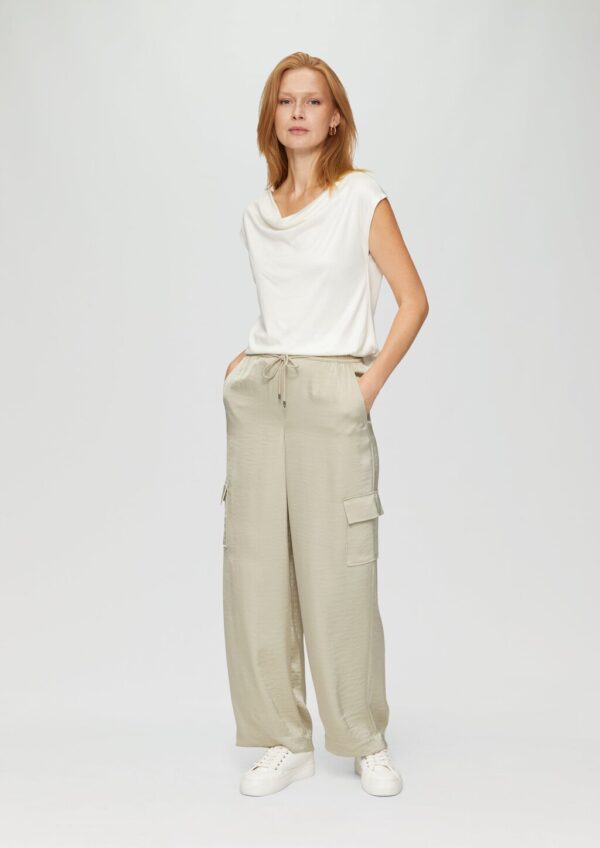 Cargohose aus Satin im Regular Fit