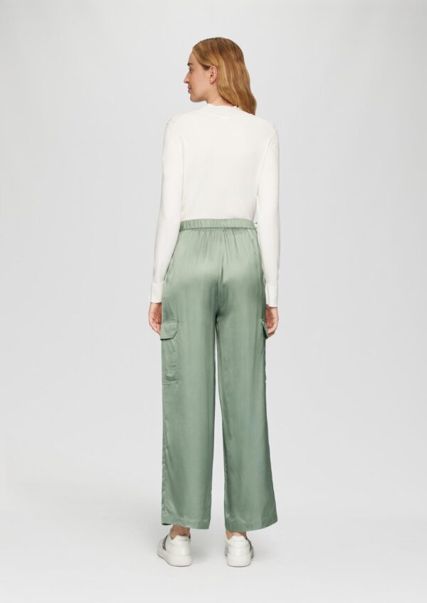 Satinhose mit Cargotaschen