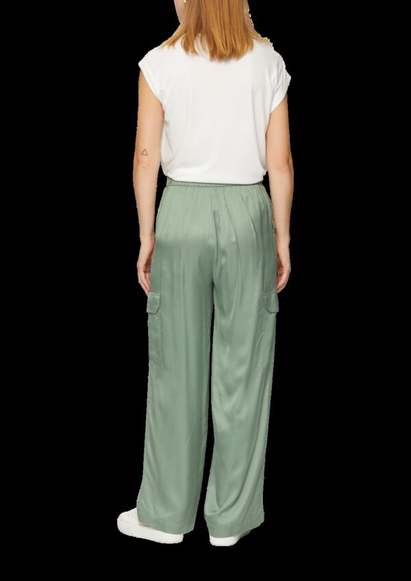 Satinhose mit Cargotaschen