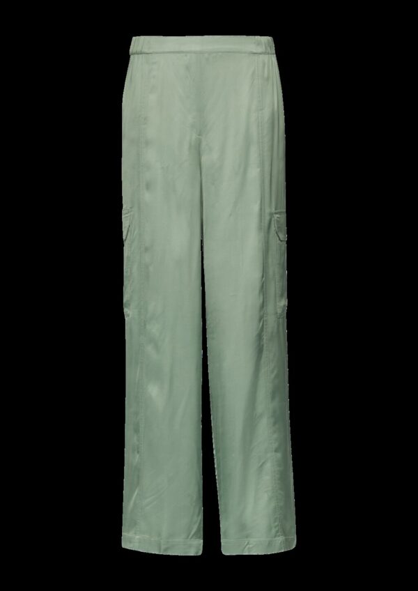 Satinhose mit Cargotaschen