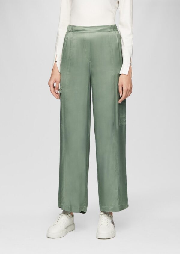 Satinhose mit Cargotaschen