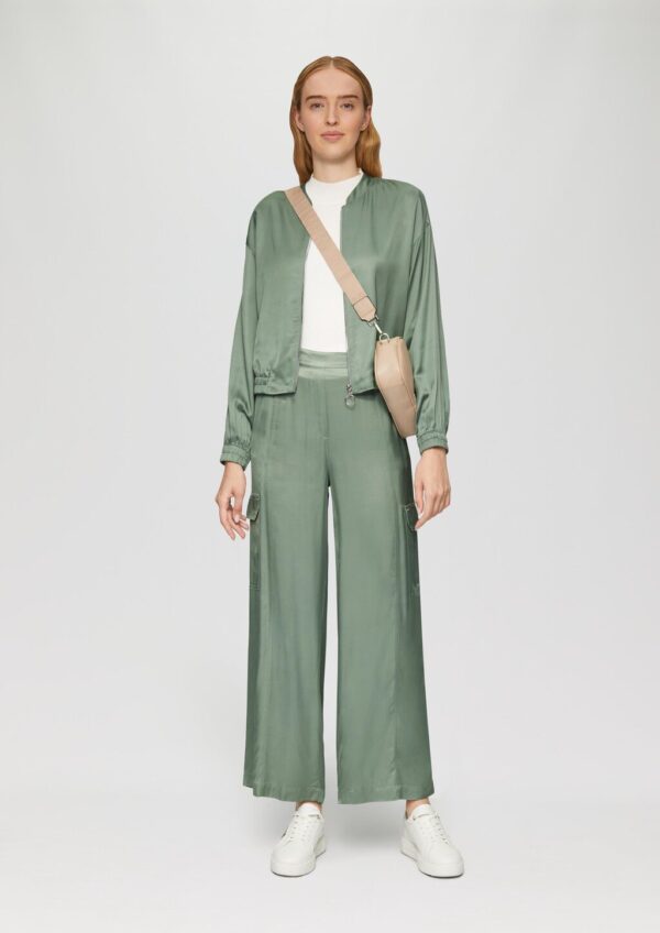 Satinhose mit Cargotaschen