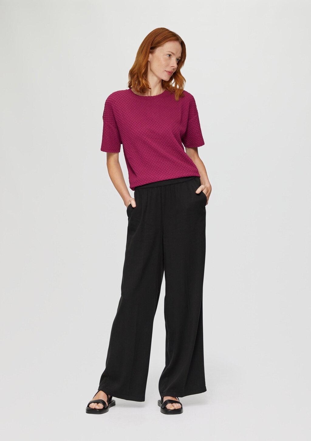 Lyocellhose mit weitem Bein