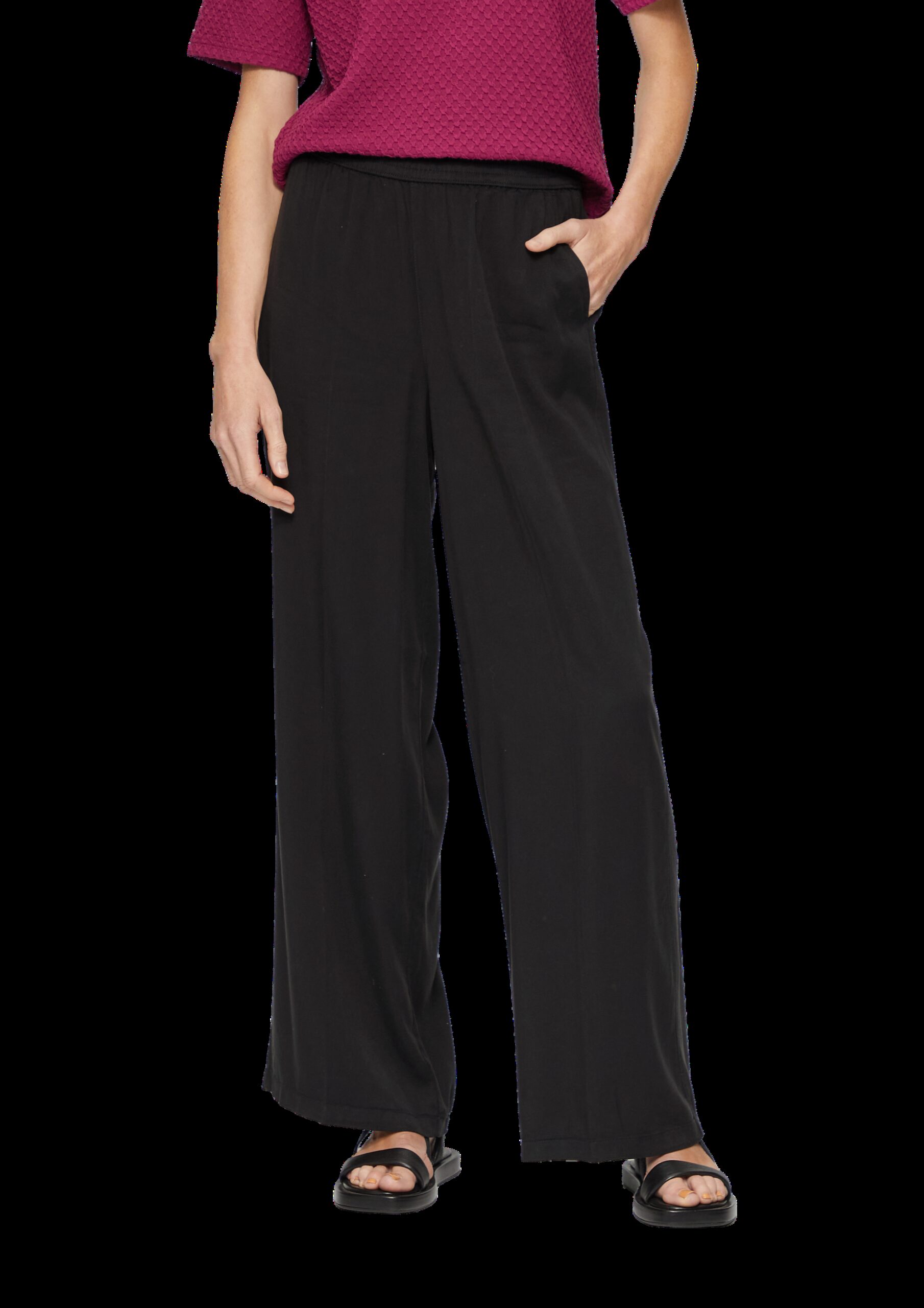 Lyocellhose mit weitem Bein